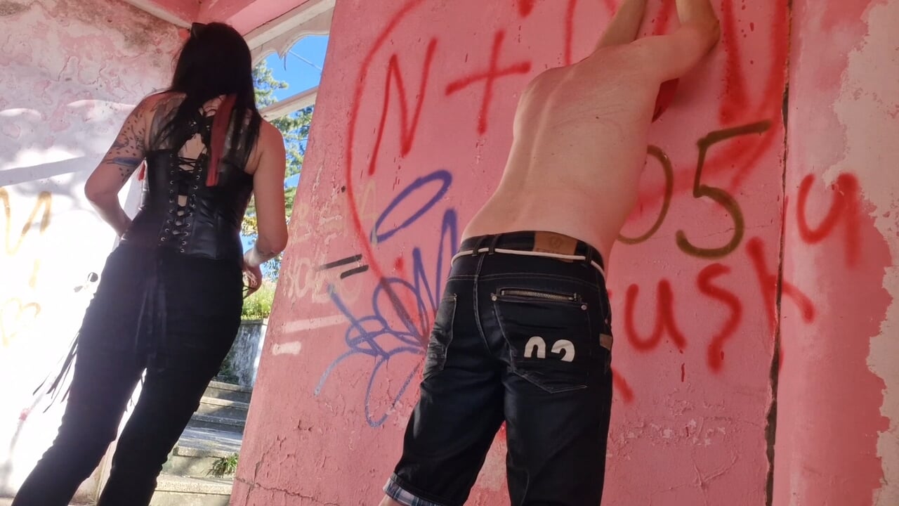 BDSM Punishment of a Disobedient Slave. Scream, but No One Will Hear You Here
