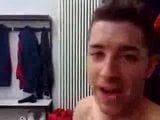 Italians soccer players caught in the showers snapshot 8