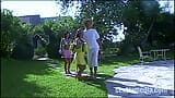 Outdoor group sex with horny vacationers snapshot 3