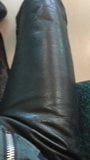 Leather pants and train snapshot 1