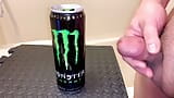 Small Penis Shooting a Load On An Empty Monster s Can - Hard Cumshot snapshot 1