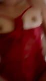 Emma Thai wordt interraciaal geneukt in rode lingerie snapshot 8