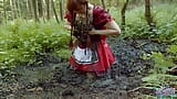 Red Riding Hood in Forest mud full video snapshot 4