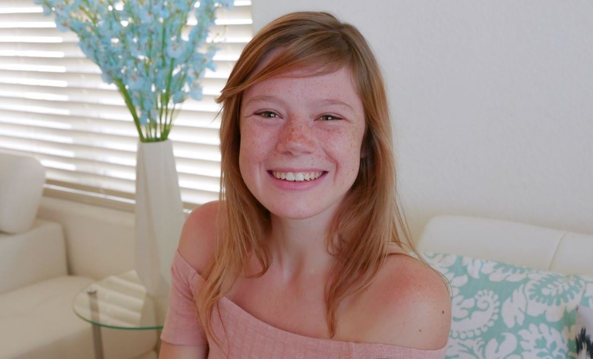 Free watch & Download Cute Teen Redhead With Freckles Orgasms During Casting POV