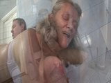 Shameless sex with granny in the bathroom snapshot 2