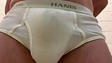 Pissing tighty whiteys #2 - Hot underwear porn for amateur fetish to hardcore pigs snapshot 2