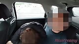 Dick flash - Teacher caught student jerking off in the car and help me cum - MissCreamy snapshot 5