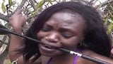 Ebony Girl Tied, Punished and Fucked Hard In Forest snapshot 1