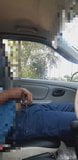 Public Dick Flash and Jerking Huge dick on a Car snapshot 2