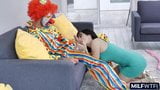 MILF does party tricks on clown snapshot 6