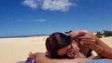 FRENCH - BIG NATURAL SEINS FILLE PERFECT BLOWJOB A LA PLAGE snapshot 3