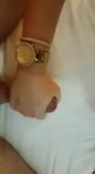 Gold wristwatch handjob snapshot 2