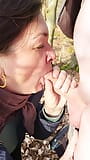 Berlin: Milf sucks my cock out. She blows and blows. We are in the woods. snapshot 6