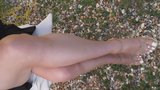 my natural  pantyhose cecilia with white nails 2017 snapshot 1