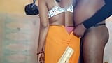 Brother-in-law fucked neighbor's sister-in-law by wearing yellow saree snapshot 5