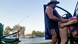 BBW MILF  blows him by the river snapshot 9