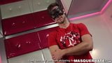 Athletic jock with mask on his face Gabriel Clark jerks off snapshot 3