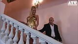 Deniska an Italian slut with blonde hair takes it in both snapshot 4