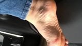 Foot fun in the car! snapshot 1