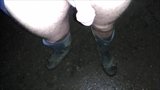 walking while showing my penis at night snapshot 4