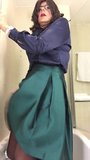 pleasant cum in my new green skirt snapshot 2