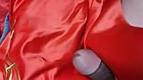 Ejaculation on the bride's red cap snapshot 6