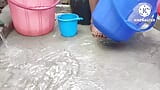 Indian house wife bathing snapshot 2