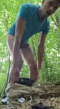 Wanking in the woods snapshot 4