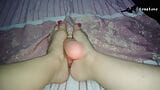 POV: Your stepsister gives you a handjob and a footjob snapshot 14