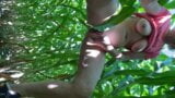 squirt break while hiking in a corn field snapshot 1