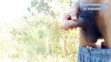 Outdoor Pissing in the middle of the jungle. Hot handsome face with beard boy Rajeshplayboy993 new public pissing video snapshot 7