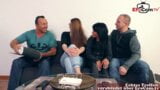 German Housewife swinger couple – homemade party, group sex snapshot 2