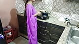 Indian step mom surprise her step son Vivek on his birthday in Kitchen Dirty talk in hindi voice saarabhabhi6 roleplay hot sexy snapshot 2