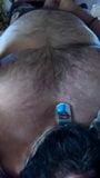 beardo plays with his nipple and cums snapshot 7