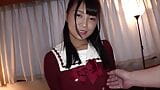 Haruka : A young girl in uniform. Toy and lotion play. A sexy creampie! - Part.1 snapshot 1