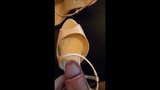 Spermashot på högklackade sandaler snapshot 6