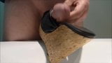 Horny cum in black cork wedge snapshot 12