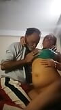 Indian Sexy lady with her grand uncle for play hand job Sexy lady pussy,boobs, nippal. . snapshot 7