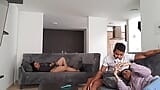 This horny mature masturbates on the sofa while her stepdaughter is distracted PT2 my stepson surprises me and I give hi snapshot 2