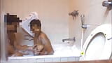 Naked Priya Soapy Boob Massage in hotel bathtub and she sucks my cock slowly . Slowmo Part 2 of 4. F20 snapshot 12