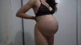 Pregnant Milf Trying On Sexy Lingerie snapshot 10