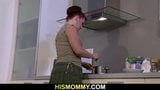 Lezzy fun with step mom and teen on the kitchen snapshot 1