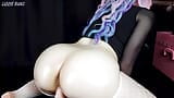 BIG ASS PAWG FUCKS THE CUM FROM TWO COCKS (HUGE BWC BBC DILDO RIDE POV) - LIZZIE BUNS snapshot 9