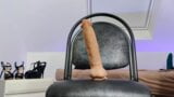 Stretching my ass with Mr. Hankeys insane dragon dildo's snapshot 1