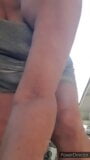 Hairy pussy had to piss in a public setting.  Mature woman snapshot 10