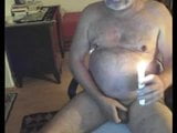 Horny German daddt bear hot wax ball torture on cam snapshot 3