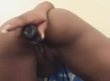 Thick Black Chick Masturbation snapshot 1