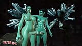 LARA CROFT Stumbles Into Big Dicked Futa Troll's Threesome snapshot 15