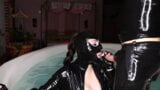 Cristal Kinky in Latex Gives Blowjob in Pool – Preview snapshot 9