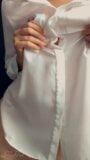 Trêu ghẹo màu trắng (áo blouse và quần lót) snapshot 5